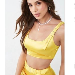 Satin Crop Top